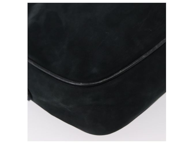 Borsa a Spalla Vala in Camoscio Blu Navy e Oro Auth BA7661 di Salvatore Ferragamo D'oro - vista 15