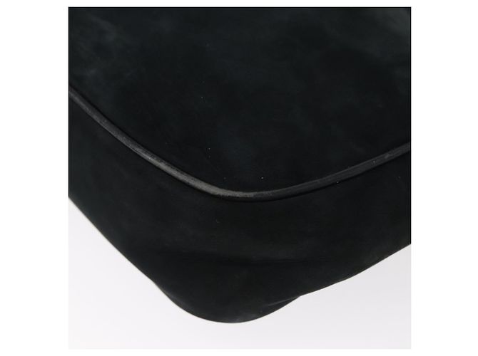 Borsa a Spalla Vala in Camoscio Blu Navy e Oro Auth BA7661 di Salvatore Ferragamo D'oro - vista 16