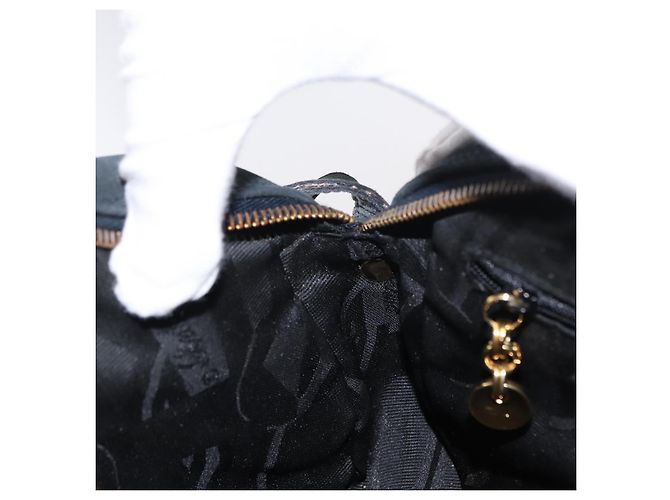 Borsa a Spalla Vala in Camoscio Blu Navy e Oro Auth BA7661 di Salvatore Ferragamo D'oro - vista 18