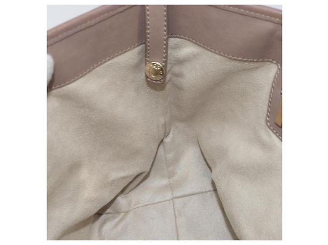 Bolsa tote de couro cinza e dourado com studs Jimmy Choo Auth bs31692 Marrom - vista 18