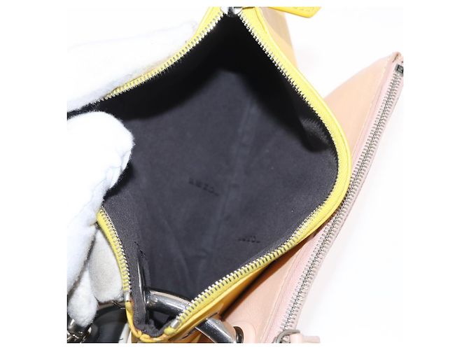 FENDI Pochette Triplet in Pelle Multicolore Argento Auth bs31387 - vista 18
