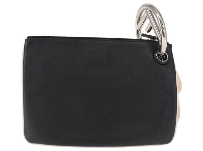 FENDI Pochette Triplet in Pelle Multicolore Argento Auth bs31387 - vista 3