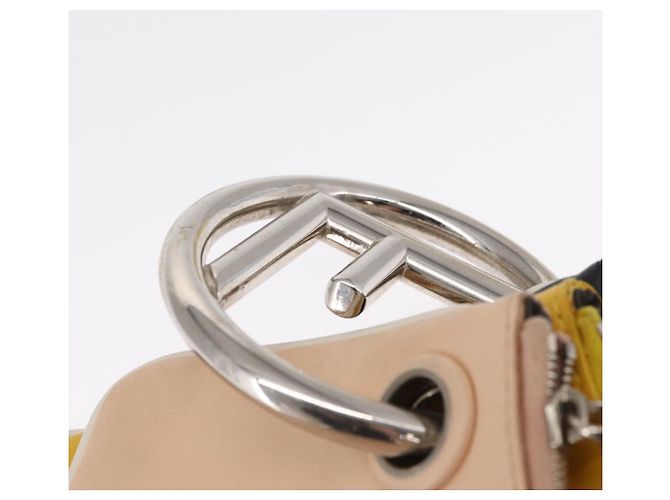 FENDI Pochette Triplet in Pelle Multicolore Argento Auth bs31387 - vista 8