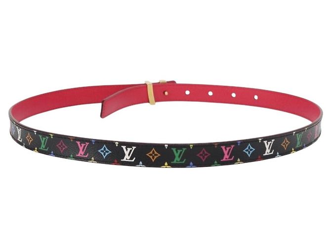 Cintura Initials Multicolor Nera LOUIS VUITTON M9631 LV Auth 156684SAM Nero - vista 2