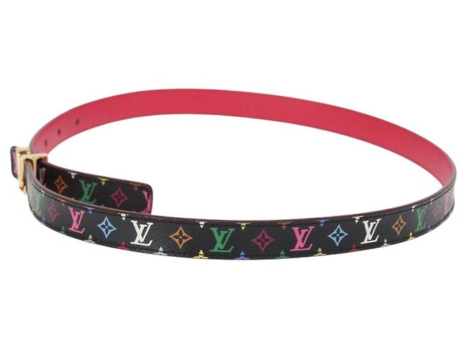 Cintura Initials Multicolor Nera LOUIS VUITTON M9631 LV Auth 156684SAM Nero - vista 3