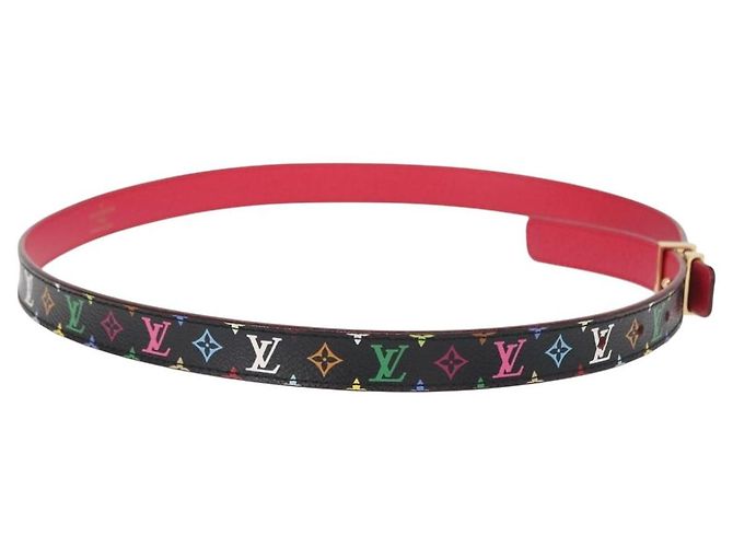 Cintura Initials Multicolor Nera LOUIS VUITTON M9631 LV Auth 156684SAM Nero - vista 4