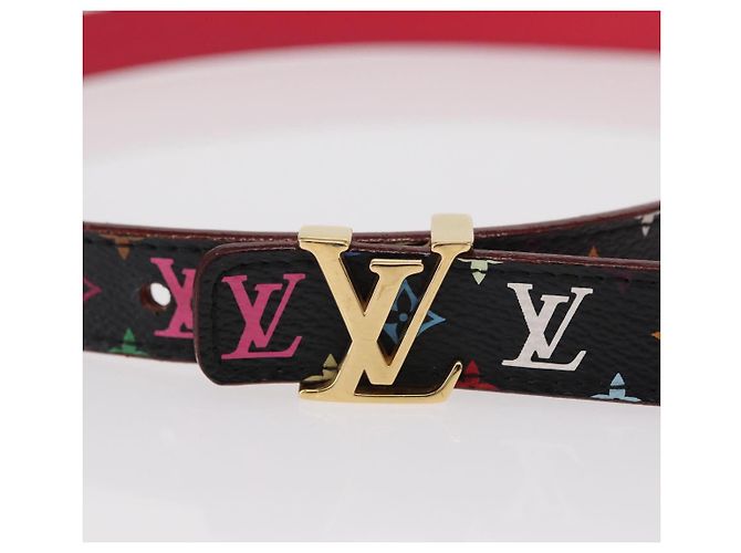 Cintura Initials Multicolor Nera LOUIS VUITTON M9631 LV Auth 156684SAM Nero - vista 5