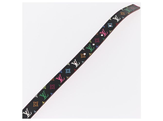 Cintura Initials Multicolor Nera LOUIS VUITTON M9631 LV Auth 156684SAM Nero - vista 7