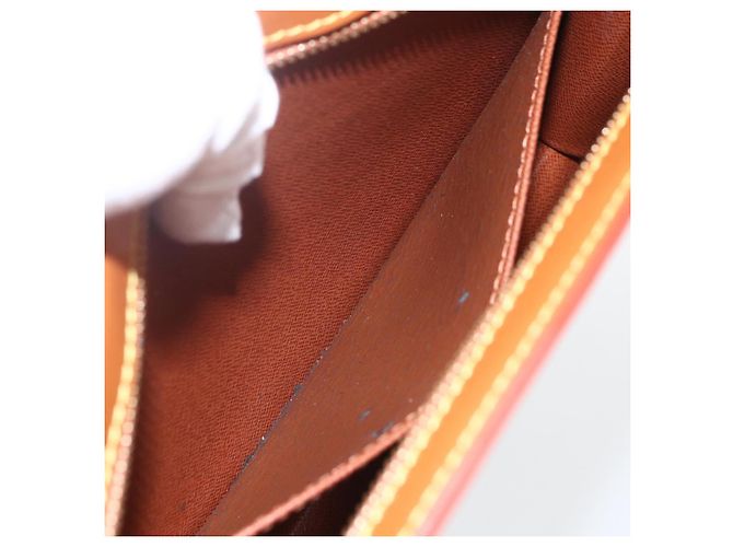 LOUIS VUITTON Pochette Uomo Epi Borsa Marrone Zipangu Oro M52528 LV Auth 157254 - vista 10