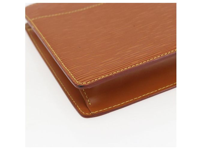 LOUIS VUITTON Pochette Uomo Epi Borsa Marrone Zipangu Oro M52528 LV Auth 157254 - vista 14