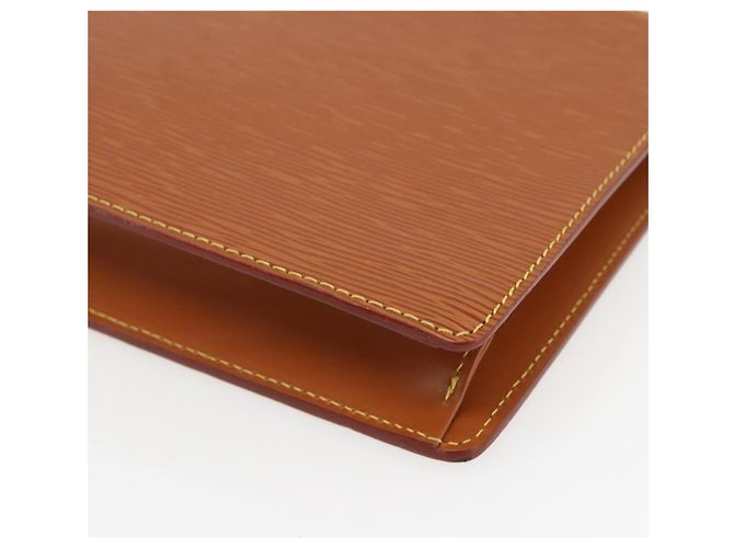 LOUIS VUITTON Pochette Uomo Epi Borsa Marrone Zipangu Oro M52528 LV Auth 157254 - vista 15