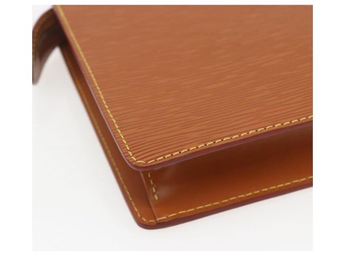 LOUIS VUITTON Pochette Uomo Epi Borsa Marrone Zipangu Oro M52528 LV Auth 157254 - vista 16