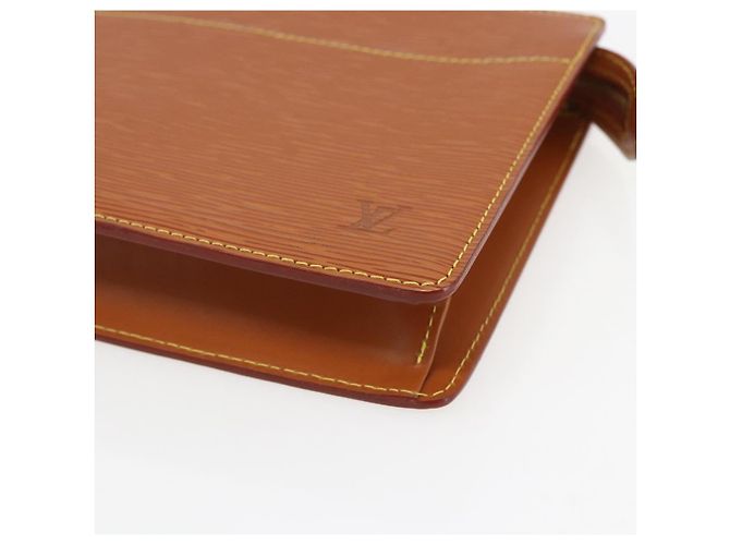 LOUIS VUITTON Pochette Uomo Epi Borsa Marrone Zipangu Oro M52528 LV Auth 157254 - vista 7