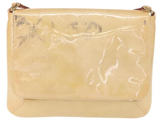 LOUIS VUITTON Borsa Thompson Street Monogram Vernis Beige M91301 LV Auth bs31559 - vista 13
