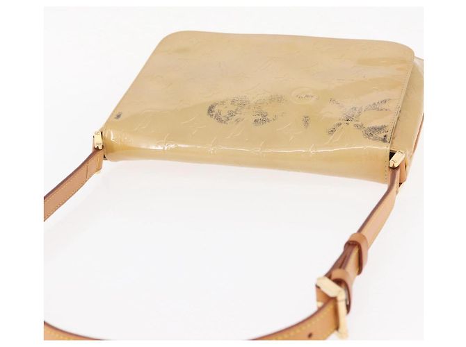 LOUIS VUITTON Borsa Thompson Street Monogram Vernis Beige M91301 LV Auth bs31559 - vista 7