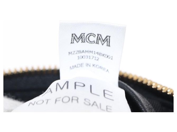 Borsa a Spalla MCM in Pelle Nera Oro Auth 157161V Nero D'oro - vista 21