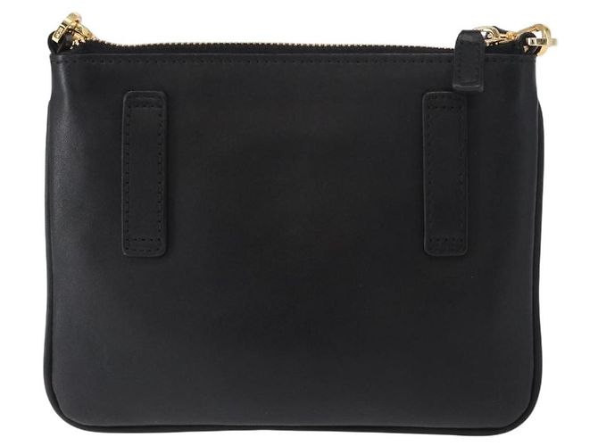 Borsa a Spalla MCM in Pelle Nera Oro Auth 157161V Nero D'oro - vista 3