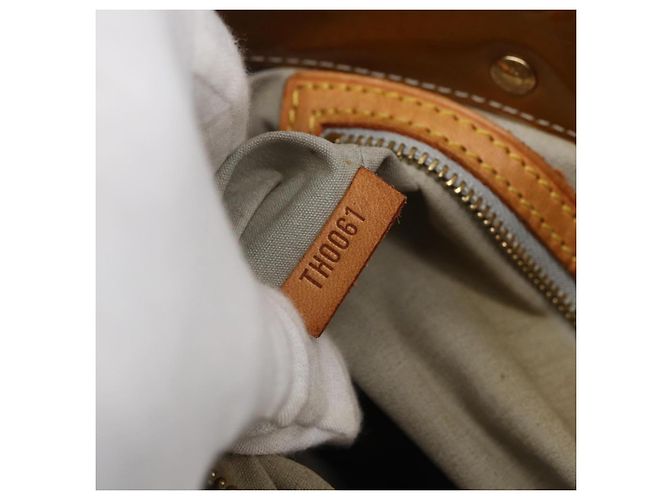 LOUIS VUITTON Monogram Vernis Reade MM Borsa a Mano Grigia M91142 LV Auth ka687 Grigio - vista 12
