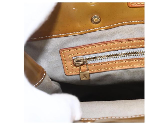 LOUIS VUITTON Monogram Vernis Reade MM Borsa a Mano Grigia M91142 LV Auth ka687 Grigio - vista 18