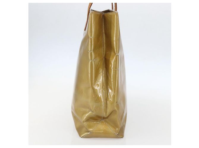 LOUIS VUITTON Monogram Vernis Reade MM Borsa a Mano Grigia M91142 LV Auth ka687 Grigio - vista 3