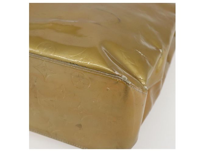 LOUIS VUITTON Monogram Vernis Reade MM Borsa a Mano Grigia M91142 LV Auth ka687 Grigio - vista 9