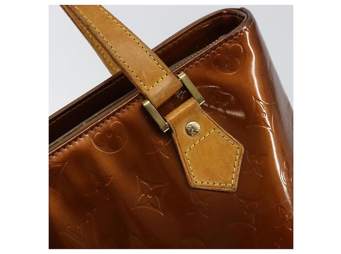 LOUIS VUITTON Borsa a Mano Houston Monogram Vernis Bronzo M91122 LV Auth gh1207 - vista 17