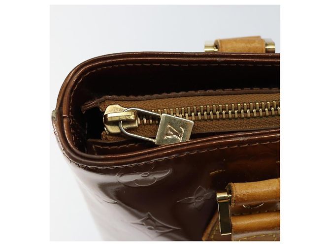 LOUIS VUITTON Borsa a Mano Houston Monogram Vernis Bronzo M91122 LV Auth gh1207 - vista 18