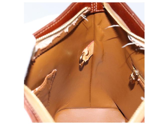 LOUIS VUITTON Borsa a Mano Houston Monogram Vernis Bronzo M91122 LV Auth gh1207 - vista 21