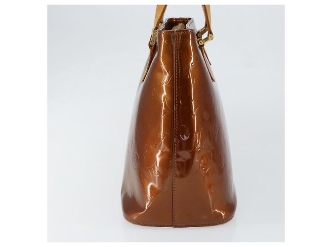 LOUIS VUITTON Borsa a Mano Houston Monogram Vernis Bronzo M91122 LV Auth gh1207 - vista 3