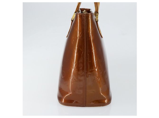 LOUIS VUITTON Borsa a Mano Houston Monogram Vernis Bronzo M91122 LV Auth gh1207 - vista 4