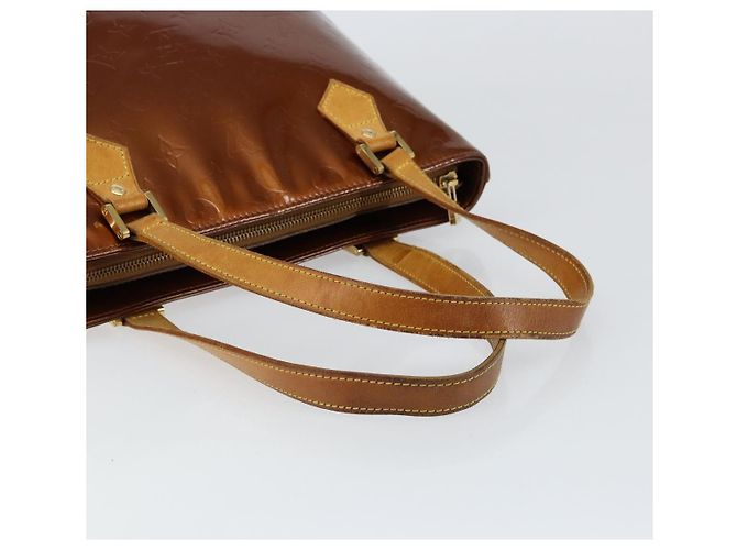 LOUIS VUITTON Borsa a Mano Houston Monogram Vernis Bronzo M91122 LV Auth gh1207 - vista 7