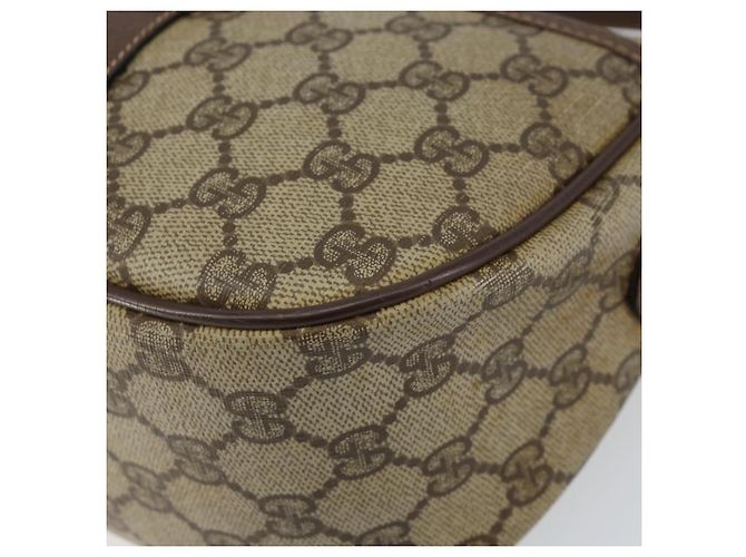 Borsa Gucci GG Supreme Web Sherry Line PVC Beige Oro 89 02 032 Auth bs30923 D'oro - vista 14