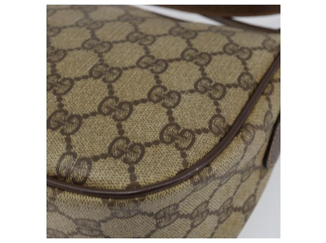 Borsa Gucci GG Supreme Web Sherry Line PVC Beige Oro 89 02 032 Auth bs30923 D'oro - vista 16