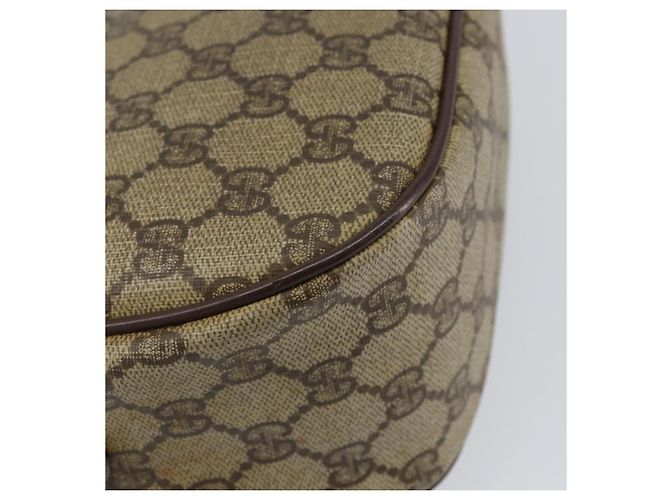 Borsa Gucci GG Supreme Web Sherry Line PVC Beige Oro 89 02 032 Auth bs30923 D'oro - vista 17