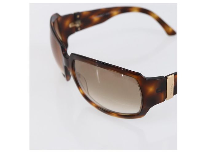 Gafas de sol CHANEL de plástico marrón CC Auth SW1806 Castaño - vista 7