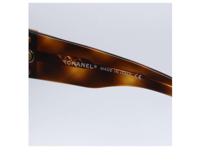 Gafas de sol CHANEL de plástico marrón CC Auth SW1806 Castaño - vista 9