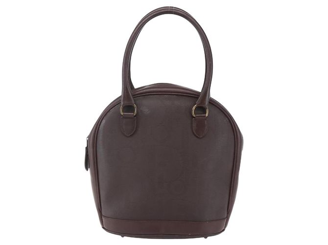 Borsa a mano in tela Trotter Christian Dior PVC marrone oro Auth ka074 - vista 13