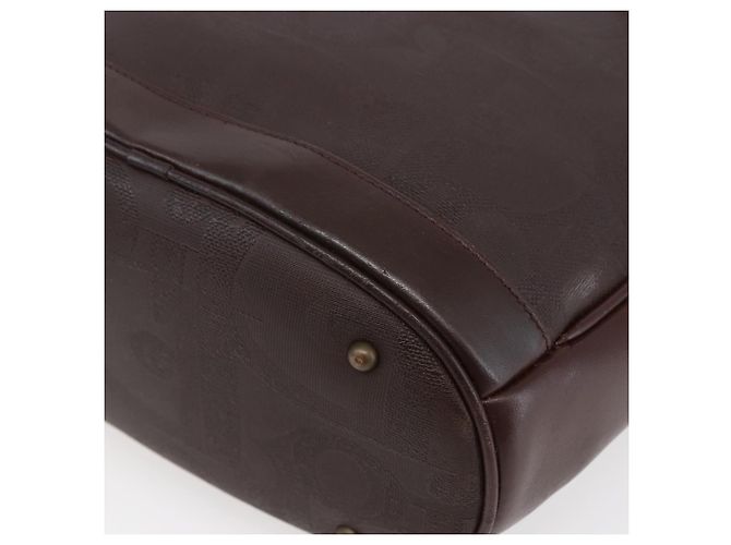 Borsa a mano in tela Trotter Christian Dior PVC marrone oro Auth ka074 - vista 15