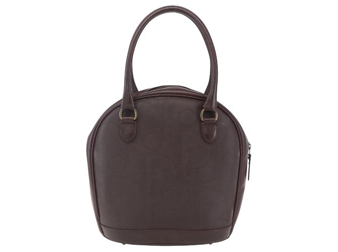 Borsa a mano in tela Trotter Christian Dior PVC marrone oro Auth ka074 - vista 2