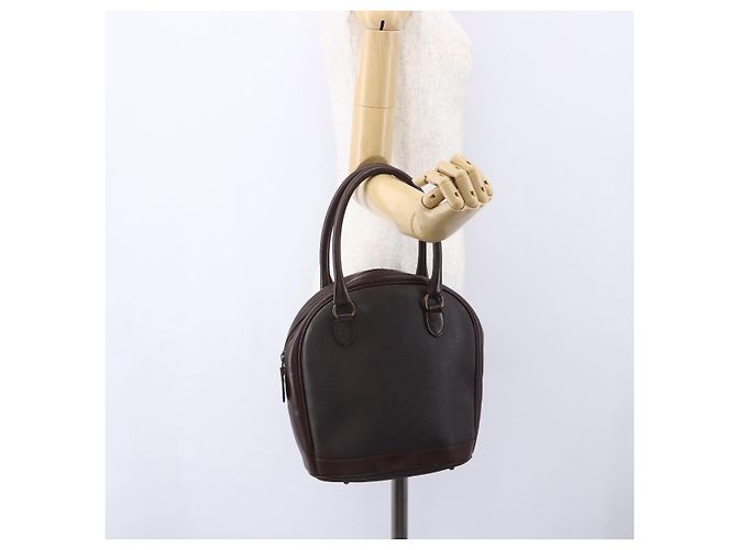 Borsa a mano in tela Trotter Christian Dior PVC marrone oro Auth ka074 - vista 21