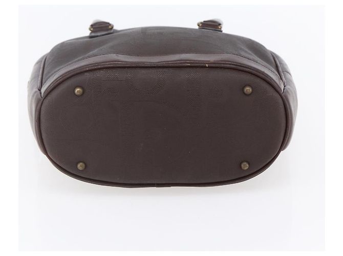 Borsa a mano in tela Trotter Christian Dior PVC marrone oro Auth ka074 - vista 5