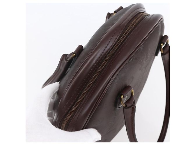 Borsa a mano in tela Trotter Christian Dior PVC marrone oro Auth ka074 - vista 6