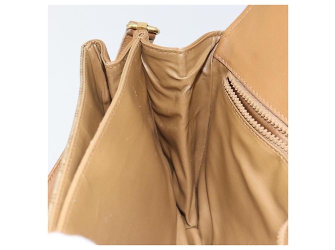 Céline Borsa a Spalla in Tela Macadam CELINE in Pelle PVC Beige Oro Auth 153390 D'oro - vista 21
