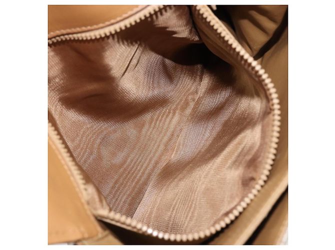 Céline Borsa a Spalla in Tela Macadam CELINE in Pelle PVC Beige Oro Auth 153390 D'oro - vista 22