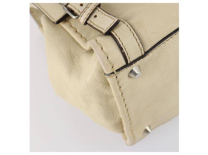Chloé Borsa Boston in pelle beige e argento Chloe Edith Auth bs30503 - vista 15