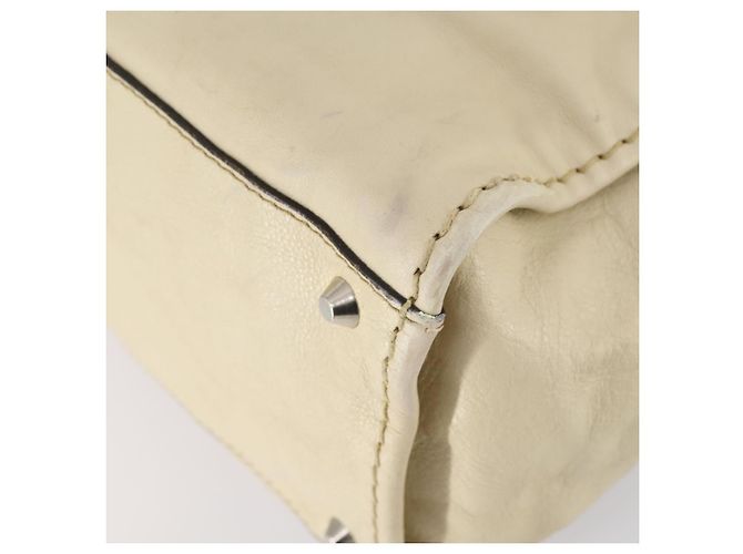 Chloé Borsa Boston in pelle beige e argento Chloe Edith Auth bs30503 - vista 16