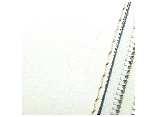 Chloé Borsa Boston in pelle beige e argento Chloe Edith Auth bs30503 - vista 22