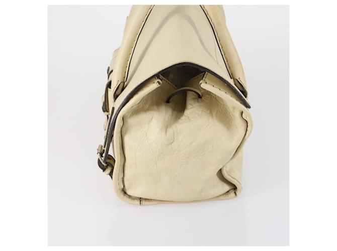 Chloé Borsa Boston in pelle beige e argento Chloe Edith Auth bs30503 - vista 3