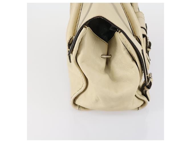 Chloé Borsa Boston in pelle beige e argento Chloe Edith Auth bs30503 - vista 4