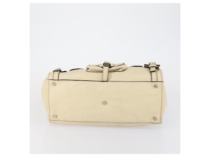 Chloé Borsa Boston in pelle beige e argento Chloe Edith Auth bs30503 - vista 5
